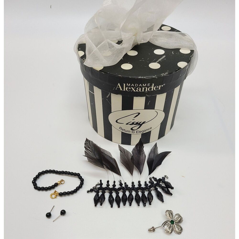 Madame Alexander 21" Cissy Doll Accessories Rare Jewelry & Hatbox Set Bundle